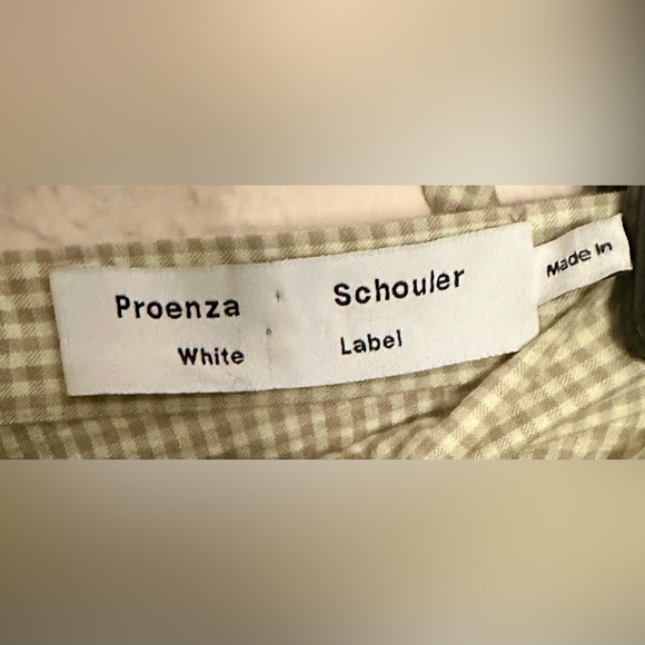 Proenza schouler white label gingham tie front midi skirt - Picture 4 of 6